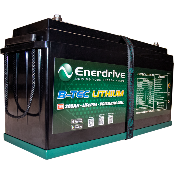 ENERDRIVE ADVENTURER -03 SYSTEM INC SIMARINE + 200ah BTEC Lithium Battery SQC50