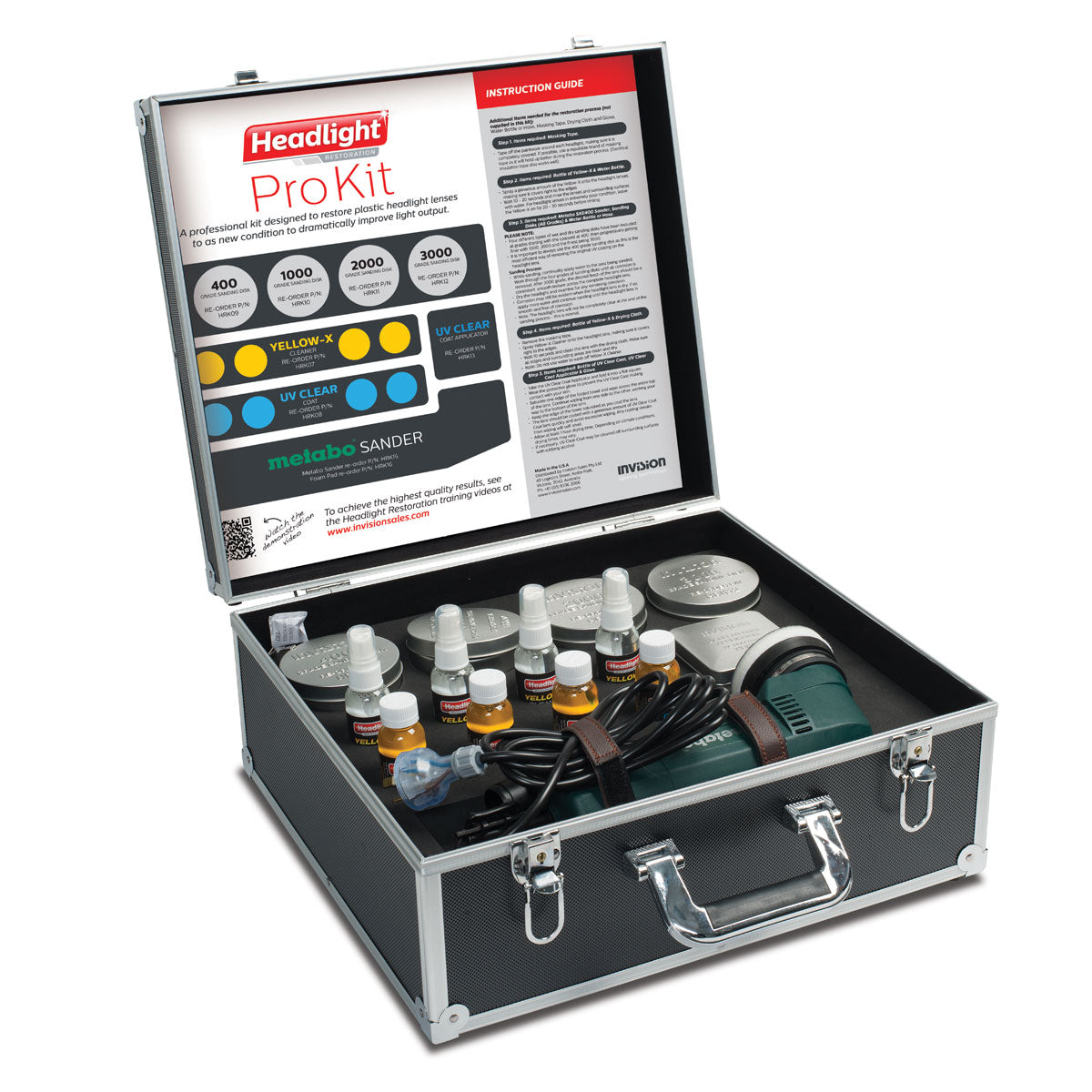 Professional Headlight Restoration Kit - HRK03