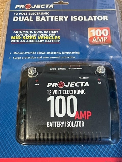 PROJECTA DBC100 DUAL BATTERY SYSTEM ISOLATOR DEEP CYCLE AGM, AUXILLARY 4WD 4X4