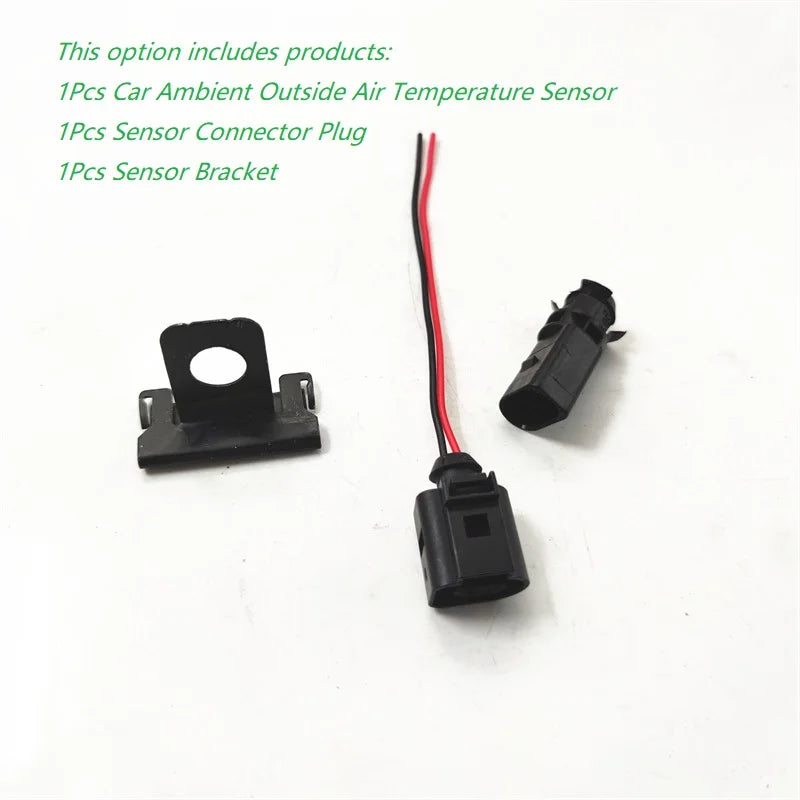 Car Ambient Outside Air Temperature Sensor Connector Plug Bracket For VW Golf 4 MK4 Jetta MK4 For Skoda Audi Seat 1J0919379A