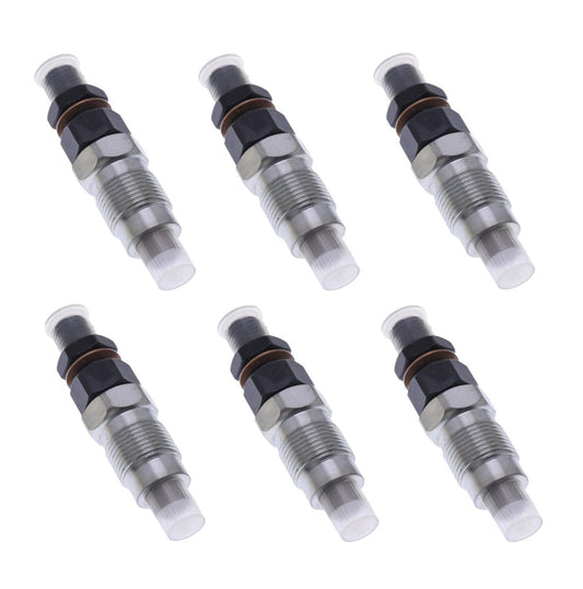 Set of 6 Denso Injectors for Toyota LandCruiser 1HZ 100 Series 093500-6890