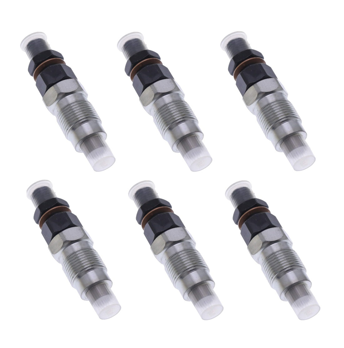 Set of 6 Denso Injectors for Toyota Landcruiser 1HZ 100 Series