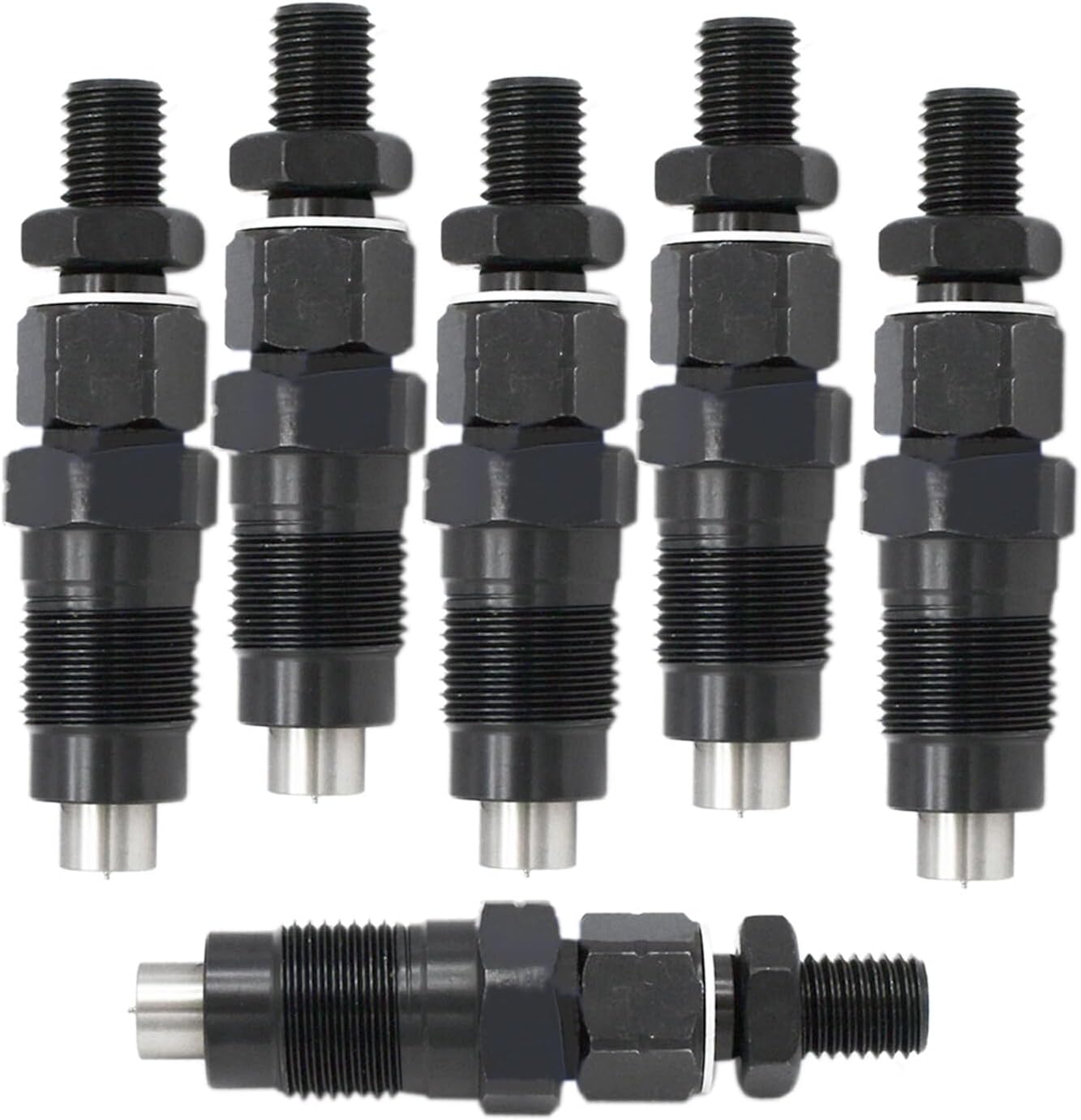 Toyota 1HZ Late Model Mechanical Injectors Set of 6 - Denso 093500-7250