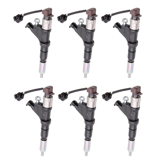 Hino E13C Brand New Common Rail Diesel Injectors, Set of 6