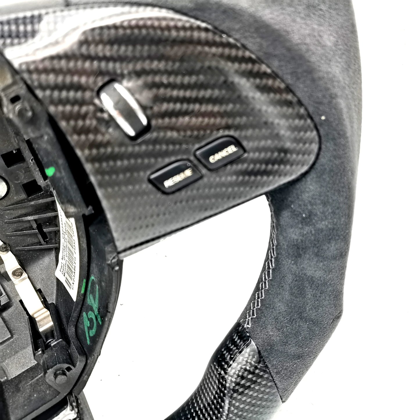 Alcantara Customized Racing Carbon Fiber Steering Wheel For Jaguar XF XK 2008 2009 2010 2011 2012 2013 2014 2015