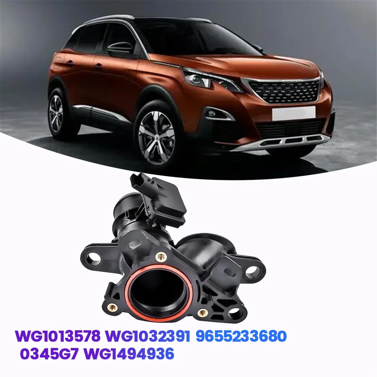 Electronic Throttle Body 9655233680 WG1032391 for Peugeot 308 407 508 3008 5008 Citroen C4 Picasso 2.0 HDi Element Valve