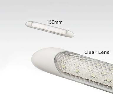 LED Autolamps 1031 12 Volt Interior Strip Clear Lens Lamp