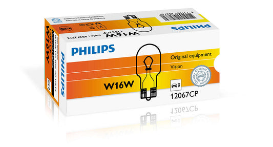 10pc Philips OEM T15 W16W Replacement Factory Halogen Bulb Globe 12067CP
