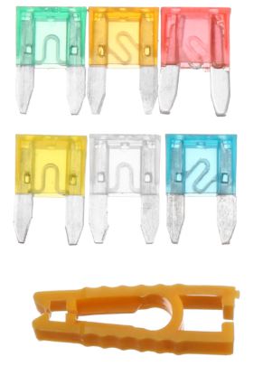 120 Piece Mini Blade Fuse Assortment - inc Removal Tool
