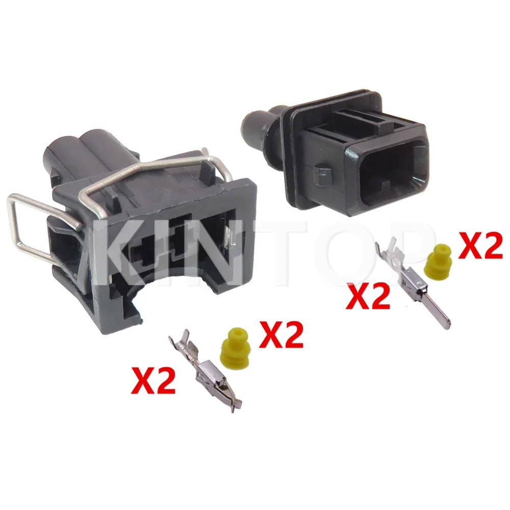 1 Set 2 Pin 037 906 240 829441-1 037906240 106462-1 EV1 Fuel Injector Nozzle Sealed Connector AC Assembly Plastic Housing Plug
