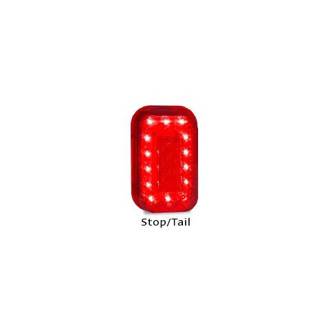 LED Autolamps 130RMB 12-24 Volt Stop / Tail Single Function Lamp without Grommet and Plug