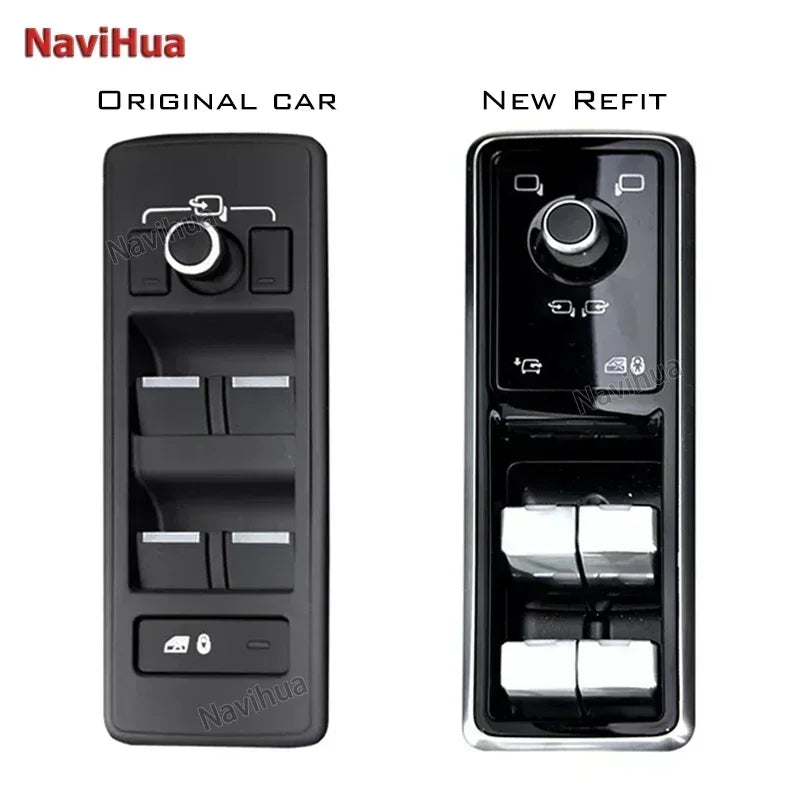 Car Upgrade For Range Rover Vogue L405 2013-2017 For Sport L494 2014-2017 Steering Wheel Electric Window Switch  Touch Buttons
