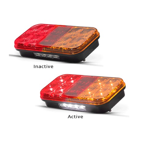 1 x LED Autolamps 149BARLP 12 Volt Stop / Tail / Indicator and Licence Reflector