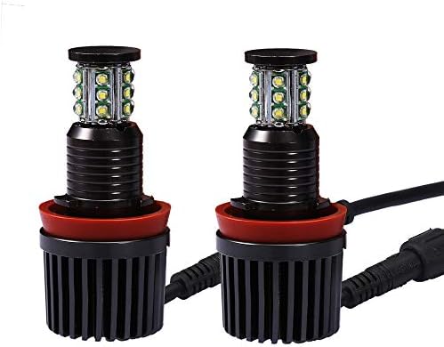 Super Bright H8 LED Angel Eyes Upgrade Kit for Select BMW Models, 6000K