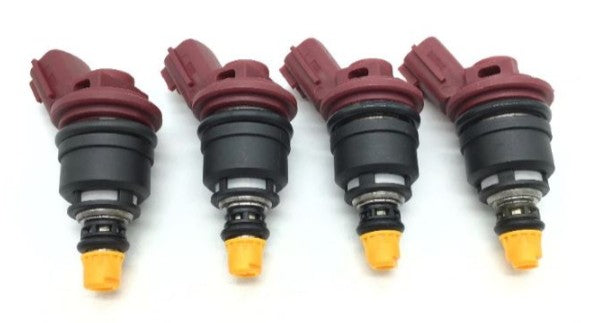 4 1000cc JECS Side Feed Fuel Injectors for NISSAN SR20 DET S13 S14 S15 E85 500HP