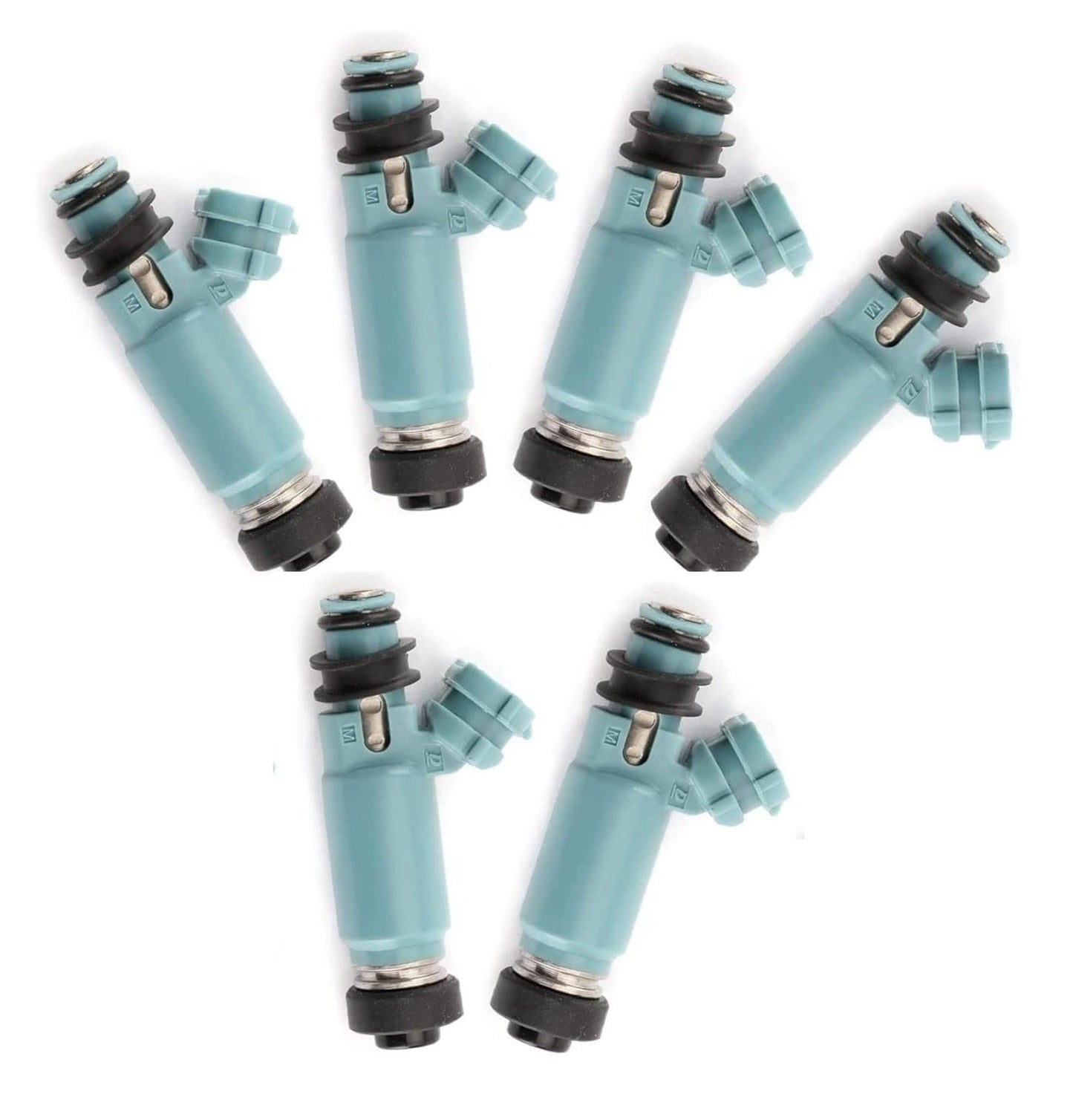 6 x JECS 850CC Side Feed Fuel Injectors FOR SUBARU WRX STI EJ20 EJ25 E85 ASNU