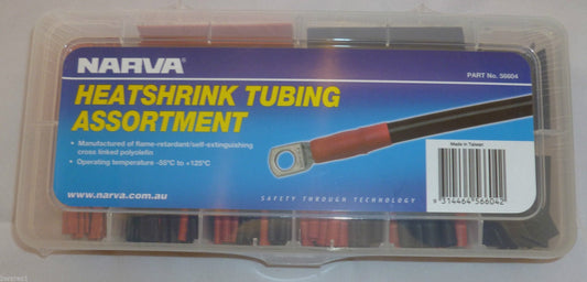 NARVA 56604 216 PIECE HEATSHRINK TUBING ASSORTMENT TRAILER CARAVAN CAR TRUCK