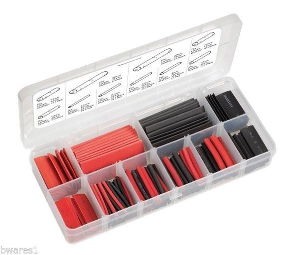 NARVA 56604 216 PIECE HEATSHRINK TUBING ASSORTMENT TRAILER CARAVAN CAR TRUCK
