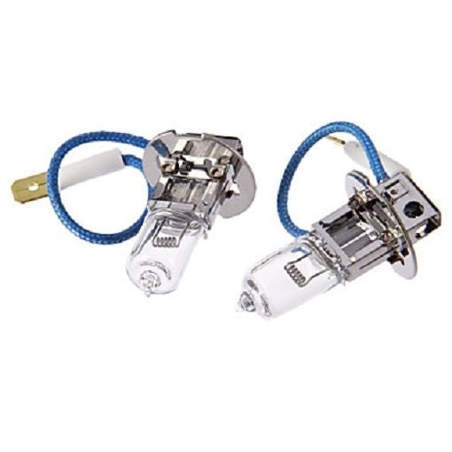 Pair (2) 12V H3 55W 100W Car Headlight Helogen Clear Globes Bulbs
