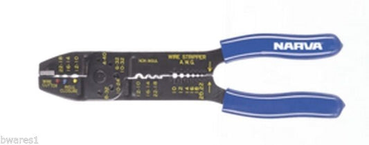 Narva 56504BL Tradesman Crimping Tool, Automotive Cable Stripper. Wire Crimper,