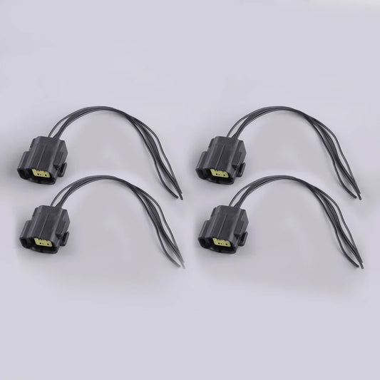 4pcs O2 Oxygen Sensor 4 Way Female Connector Wiring Harness Pigtail High Quality New Fit For Infiniti Nissan Subaru