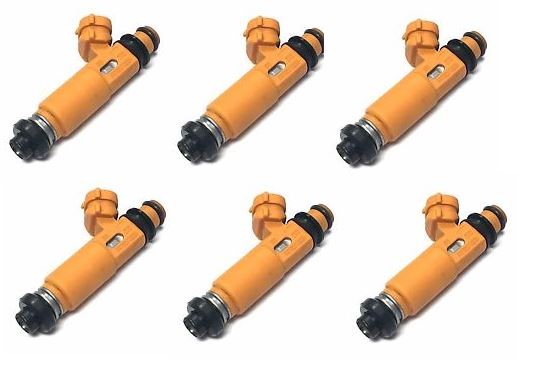 6 x FUEL INJECTORS for MITSUBISHI PAJERO NL 3.5 V6 6G74 97-00 INJECTOR YELLOW