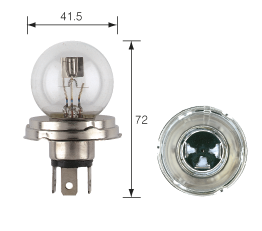 49211 Narva 12 Volt Asymmetrical Headlamp Globe