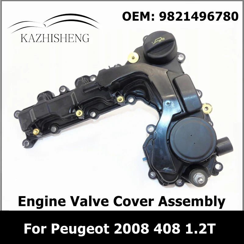 9821496780 Engine Valve Cover Assembly Cylinder Head Rocker Cover for Peugeot 2008 408 1.2T