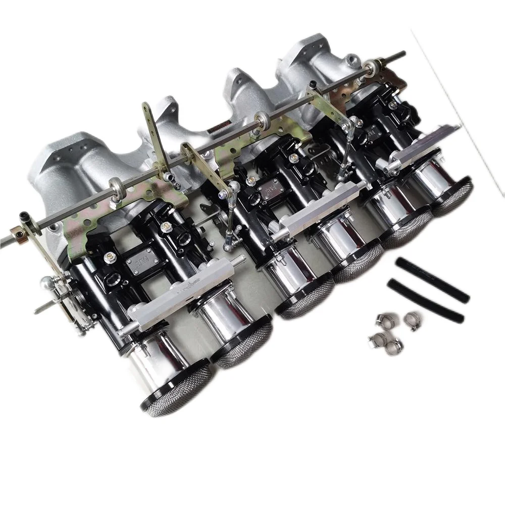 TZ5-1-3-6 three 40DCOE throttle bodies kit for In-line 6-cylinder engine and Carburetor top rod linkage,without manifold