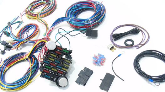 UNIVERSAL 21 CIRCUIT WIRING HARNESS HOT ROD MUSCLE CAR CUSTOM RAT ROD