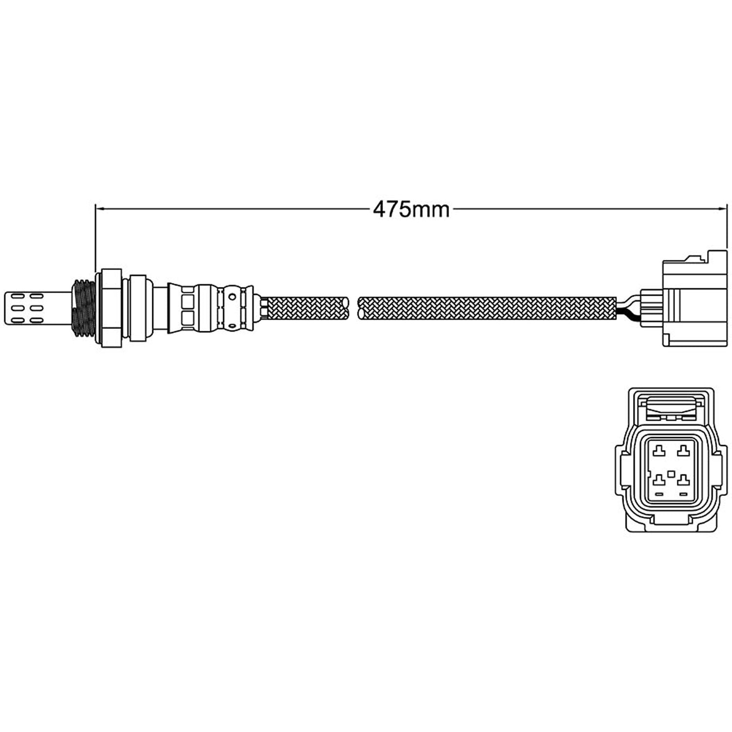 Oxygen sensor for Chrysler Pt Cruiser O2 Pre-cat - Front 04 - 07 2.0 2 ...