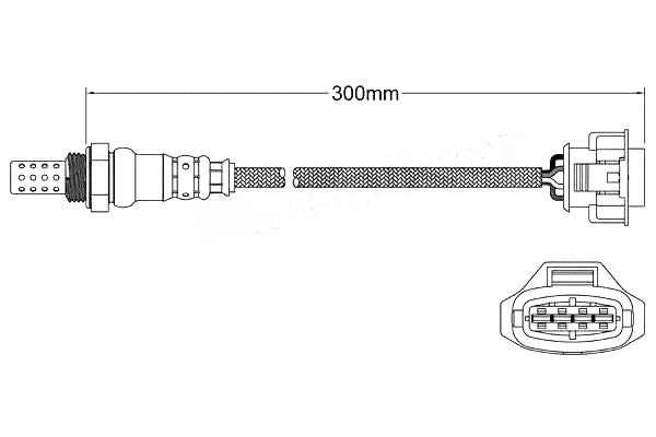 2x Front Oxygen Sensors O2 for Holden Statesman WM 3.6L 2006-2010 LLT Pre-Cat (PAIR) – EGO561
