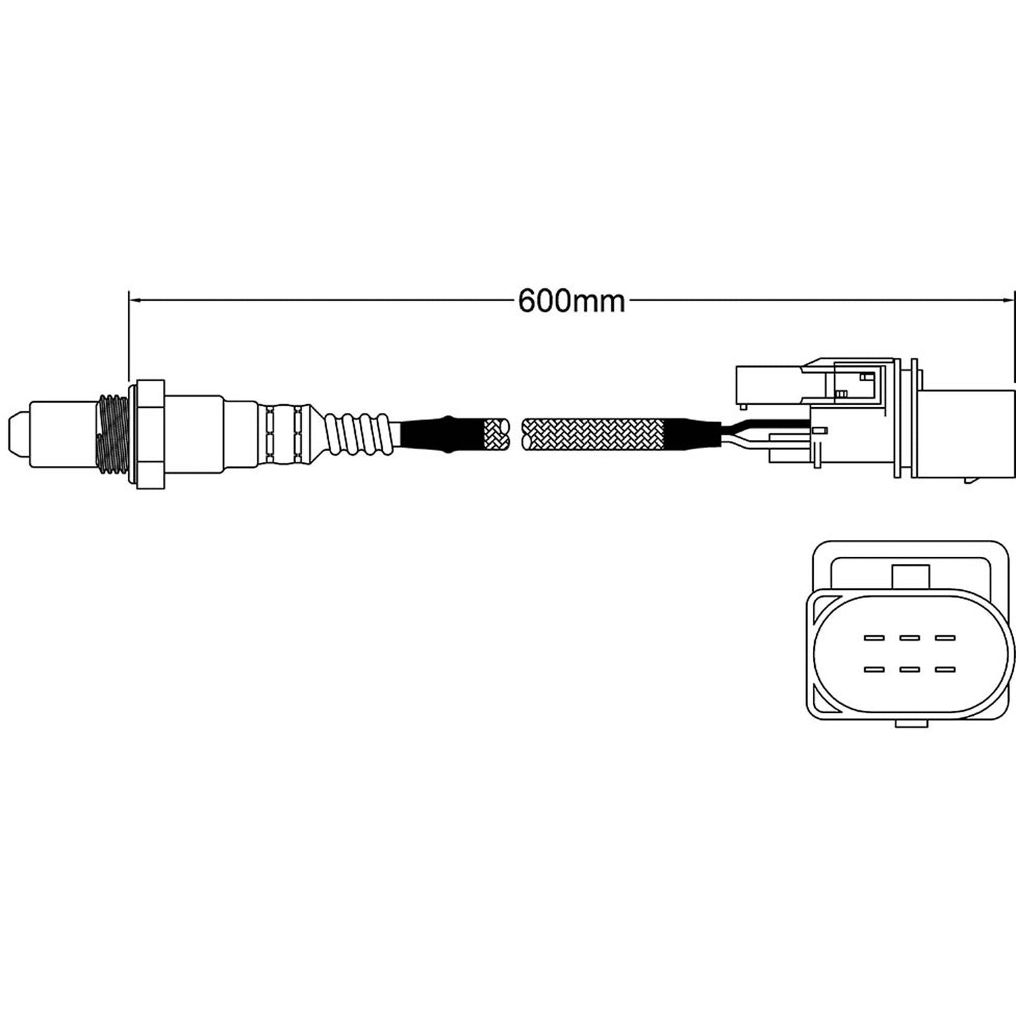 Pre-cat o2 sensor for audi a8 w12 2004 - 2007 cyl 1-3