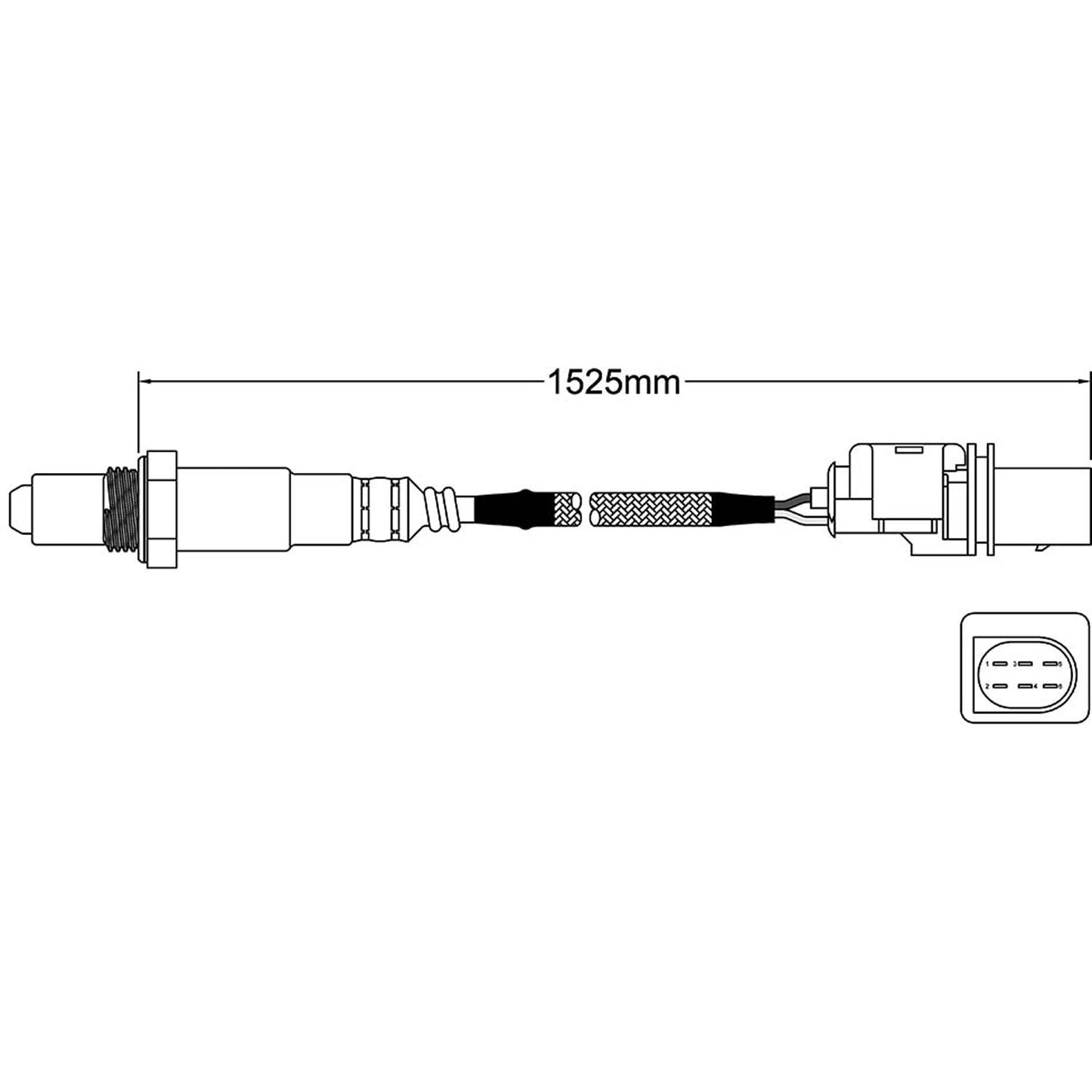 Oxygen sensor o2 for Bmw 523 525 530 Pre-cat E60 E61 Cyl 1,3