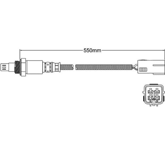 Oxygen sensor o2 for Mazda Rx8 Fe 1.3l 13b Rotary Pre Cat Lambda Afr