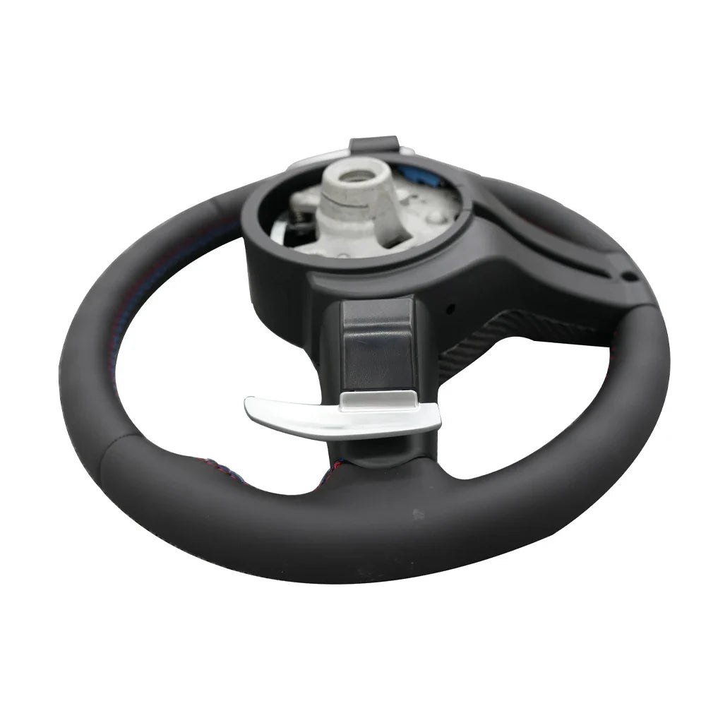 Leather Paddleshift Steering Wheel for BMW 5 6 7 Series F01 F02 F06 F07 F10 F11 F12 F13 M SPORT Carbon Fiber Trim