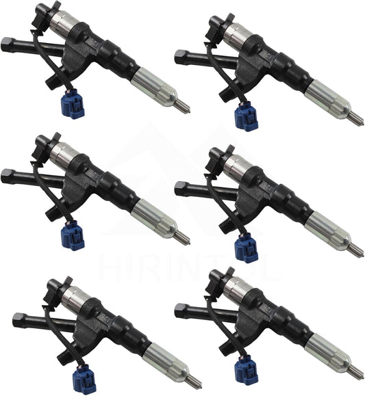 Hino J08E New DENSO Diesel Injectors Set of 6, OEM 295050-0230