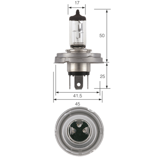 48904 Narva 12 Volt H4 Globe