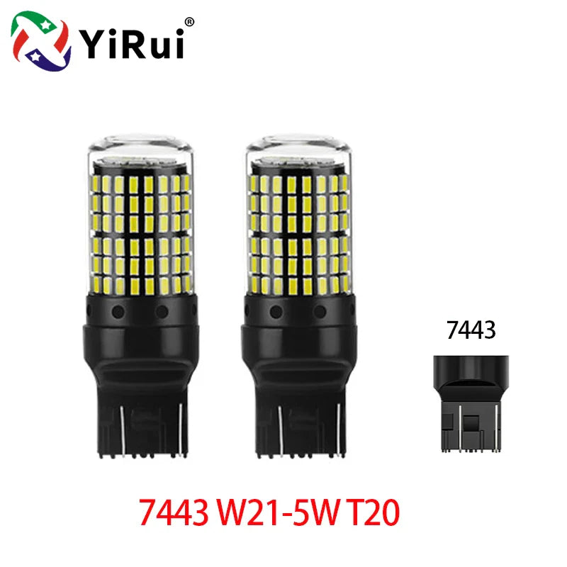 2pcs 12-48V New LED Bulbs 144smd Lamp Reverse Turn Signal Light BA15S P21W BAU15S PY21W 7440 W21W P21/5W 1157 BAY15D