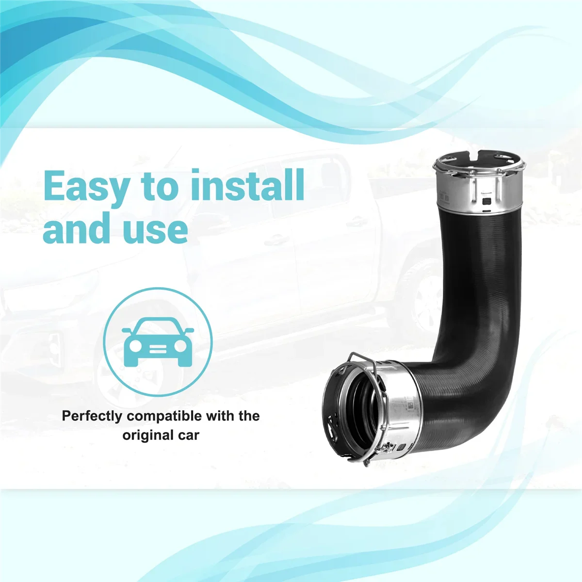Turbocharger Intercooler Air Hose 173020E021 17302-0E021 for Toyota Hilux Pickup 1GD 2GD 2020- Fortuner Innova 2015-