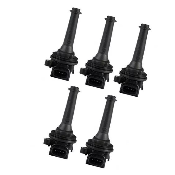 5 x Ignition Coil for Volvo C70 S60 S70 S80 Volvo V70 XC70 XC90 Turbo Black Plug