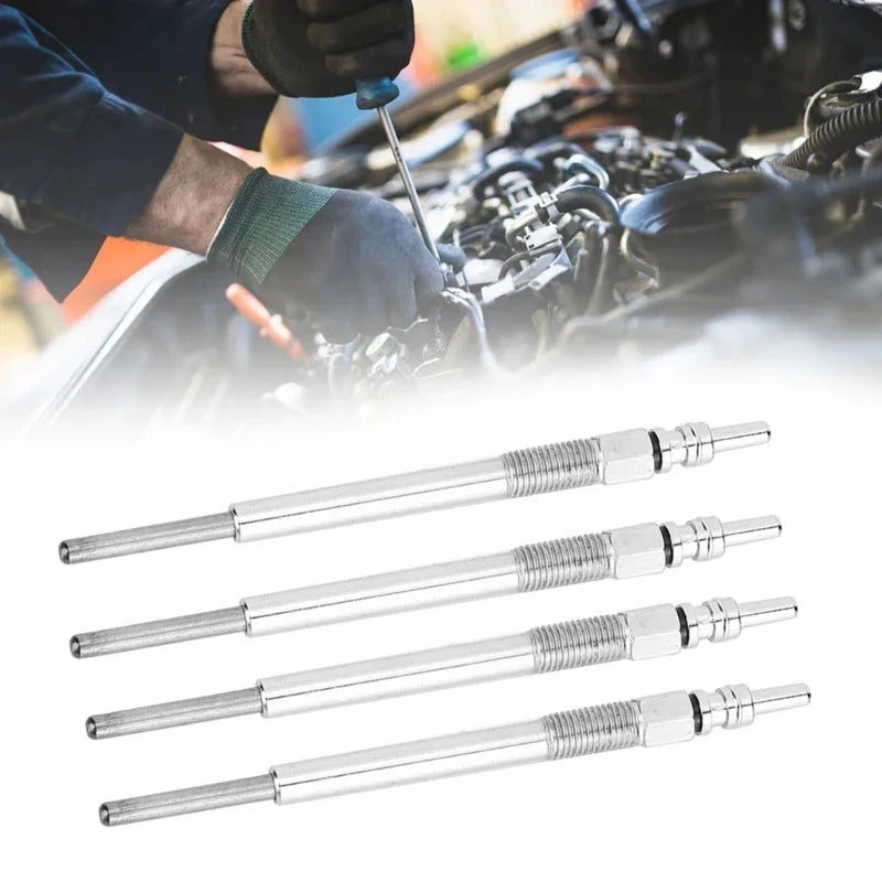 4pcs Iron Heating Glow Plugs 0100276008 for Stable & Even Heat Distribution