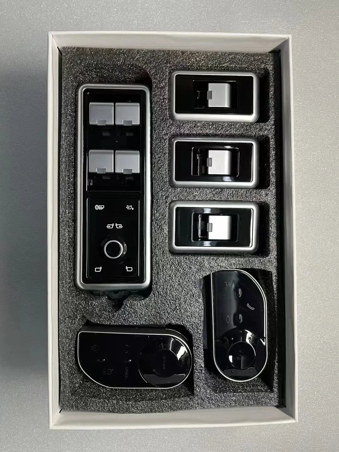 Car Upgrade For Range Rover Vogue L405 2013-2017 For Sport L494 2014-2017 Steering Wheel Electric Window Switch  Touch Buttons