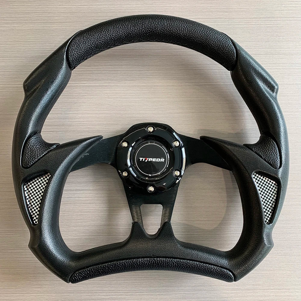 Tiypeor Universal Custom 320mm PVC Sport Racing Drifting Game Simulator Steering Wheel
