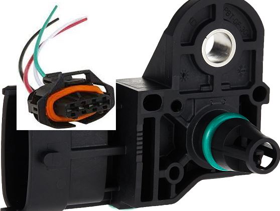 Map Sensor with plug 55568175 for Holden Colorado Diesel 2.5 2.8 0281006076