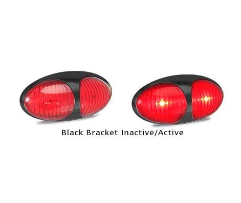 LED Autolamps 37RMB3 12-24 Volt Rear End Outline Black Bracket Marker Lamp