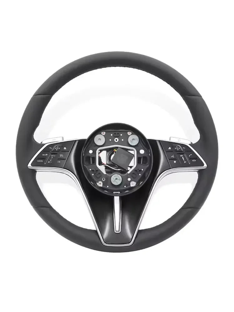 Car Steering Wheel Black Leather For Mercedes Benz W221 W222 W223 W204 W205 W167 W177 S65 GLA GLK GLC GLS GLS SKL MLS Auto Parts