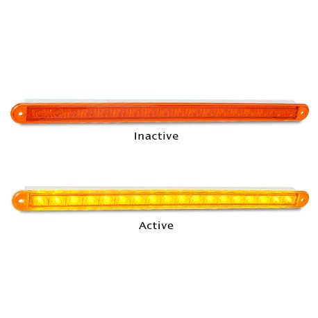 LED Autolamps 380A12 12 Volt Recessed Mount Coloured Lens Rear Indicator Single