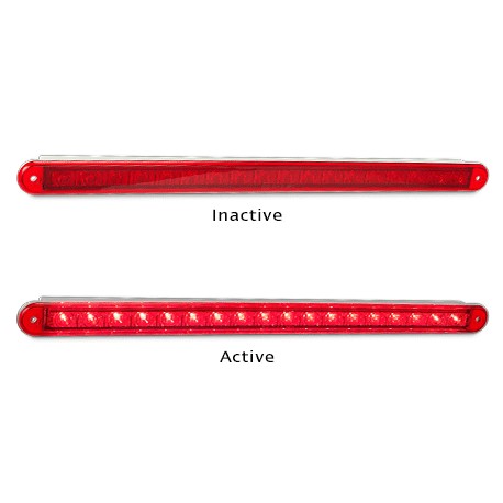 LED Autolamps 380R12 12 Volt Recessed Mount Coloured Lens Stop / Tail Single Fun