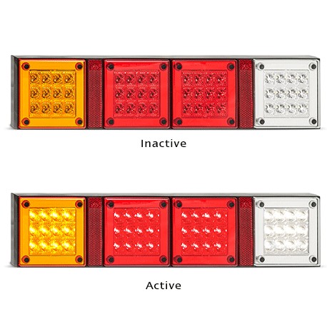 LED Autolamps 420ARRWM 12-24 Volt Stop / Tail / Indicator and Reverse Reflector